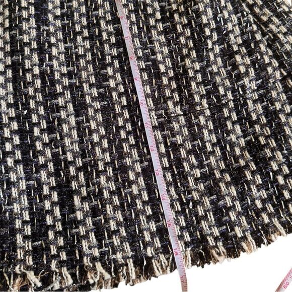 Ramy Brook Belted Tweed Mini Skirt Black Combo NWT 10 - Picture 11 of 11